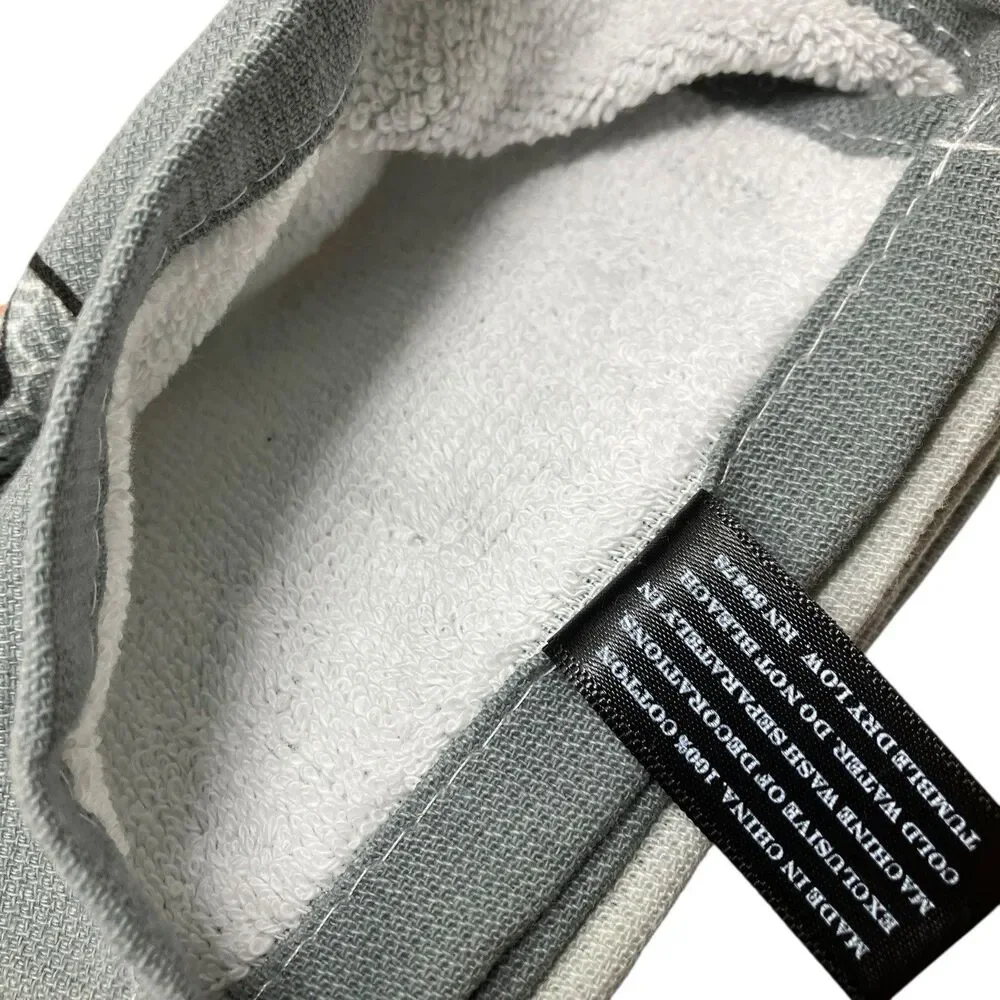 FAO Schwarz Towels Set Gray Halloween Skeleton Haunted‎ House Kitchen Decor